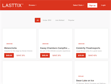 Tablet Screenshot of lasttix.com.au